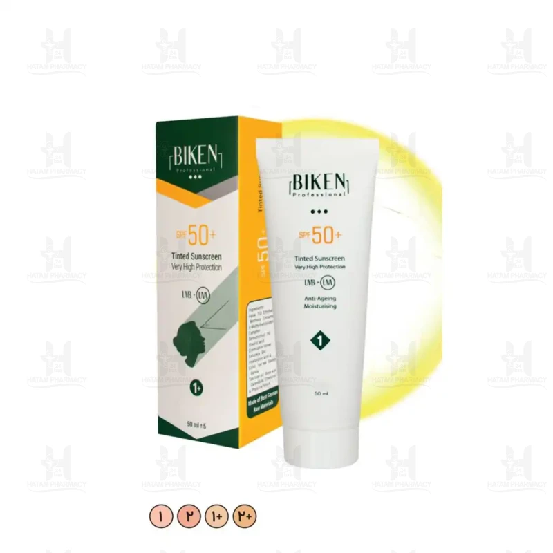 کرم ضدآفتاب رنگی پوست خشک بیکن SPF50 حجم 50 میلی لیتر