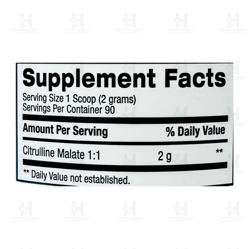 پودر سیترولین مالات بی پی آی اسپورت 180 گرمی
