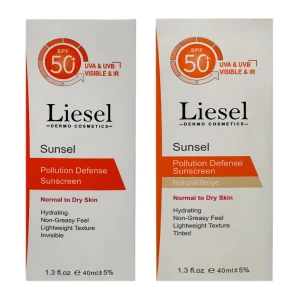 کرم ضدآفتاب پوست خشک حاوی SPF50 سانسل لایسل 40 میلی لیتر