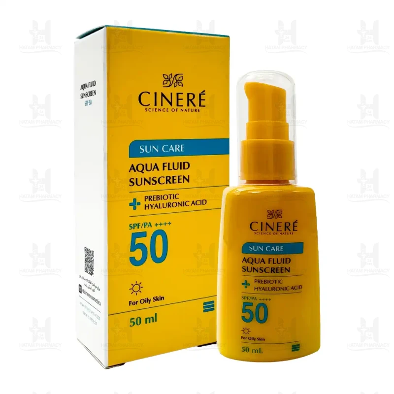 ضد آفتاب آکوا فلوئید SPF50 بی رنگ سینره 50 میلی لیتر