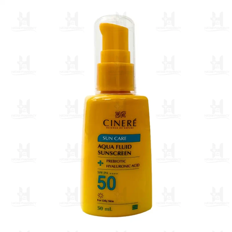 ضد آفتاب آکوا فلوئید SPF50 بی رنگ سینره 50 میلی لیتر