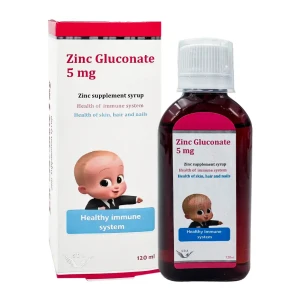 شربت زینک گلوکونات 5 میلی‌گرم سیمرغ دارو عطار 120 میلی‌ لیتر