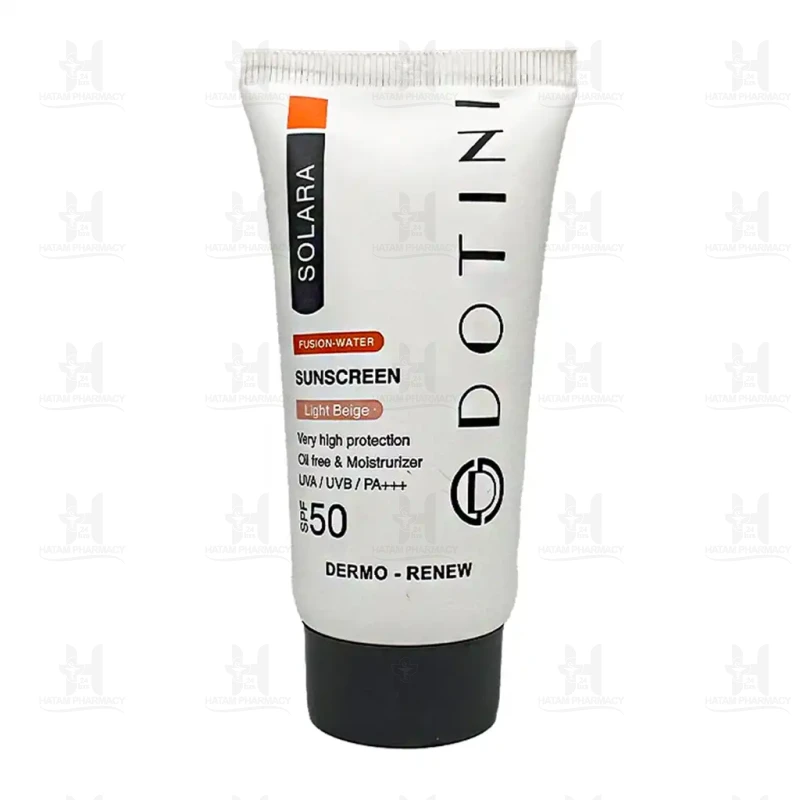 کرم ضد آفتاب رنگی فاقد چربی SPF50 دوتینی 50 میلی لیتر