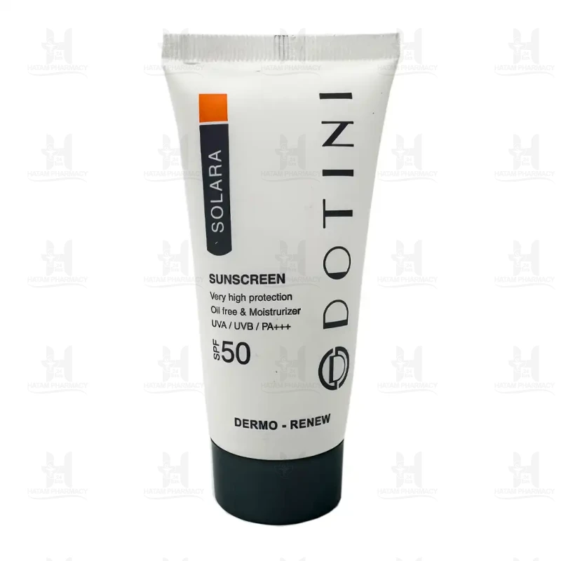 کرم ضد آفتاب رنگی فاقد چربی SPF50 دوتینی 50 میلی لیتر