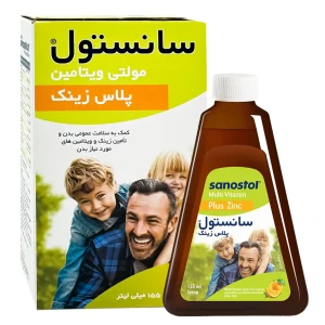 شربت مولتی سانستول پلاس زینک 155 میلی لیتر