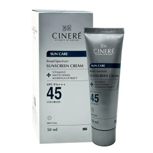 کرم ضد آفتاب بدون رنگ حاوی SPF45 مخصوص آقایان سینره 50 میلی لیتر