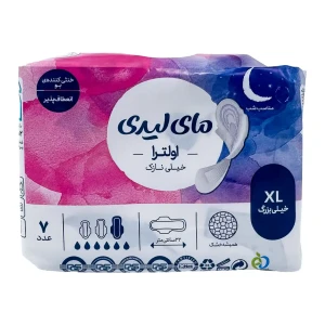 نوار بهداشتی ایرلید مشبک نرم خیلی نازک سایز خیلی بزرگ مای لیدی ویژه شب 7 عدد