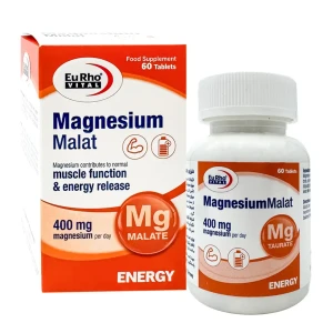 قرص منیزیم مالات یوروویتال 60 عدد