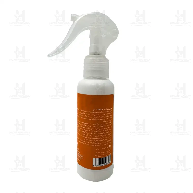 اسپری ضد آفتاب حاویSPF50 فاقد چربی مای 100 میلی لیتر