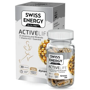 کپسول اکتیو لایف سوییس انرژی 30 عددی