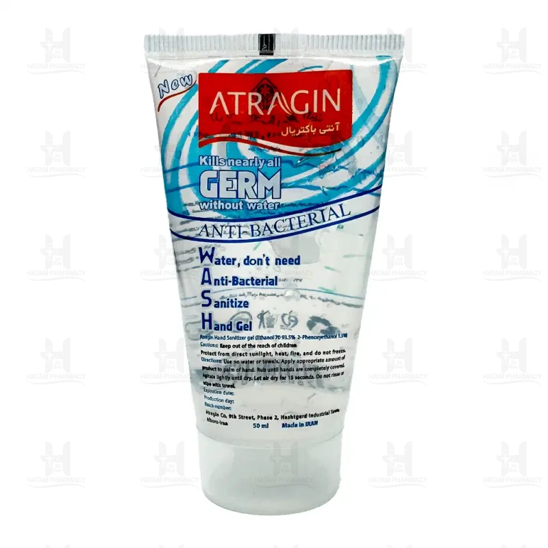 ژل آنتی باکتریال عطر آگین 50 میلی لیتر