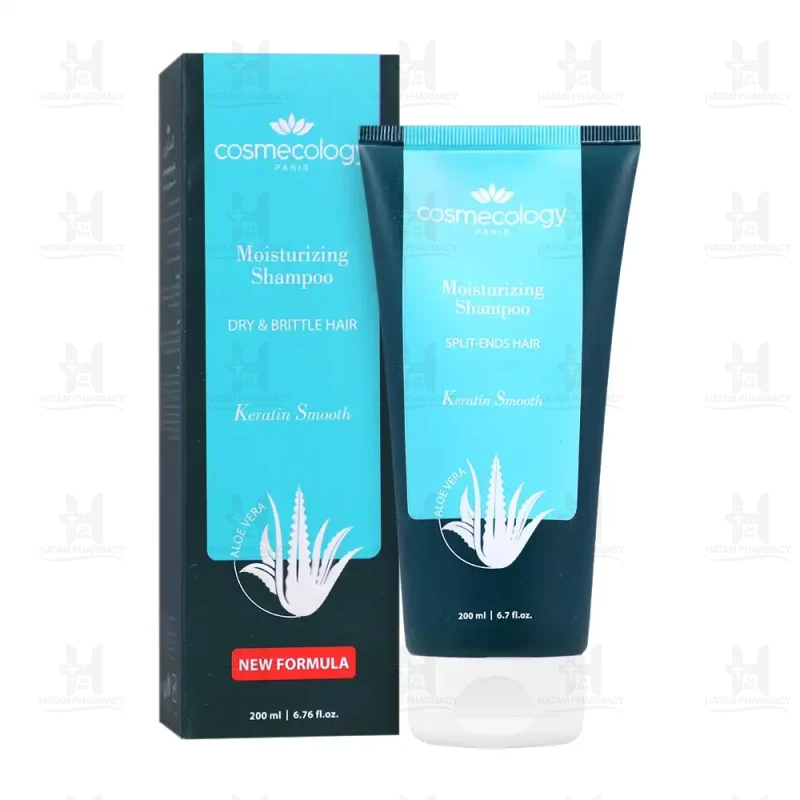شامپو کراتینه مرطوب کننده قوی موی سر کاسمکولوژی 200 میلی لیتر
