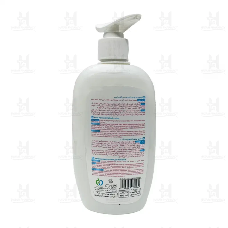لوسیون مرطوب کننده و آبرسان بدن اکلت ژوت 400 میلی لیتر