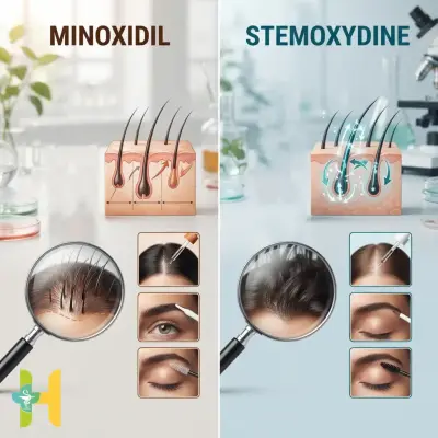 ماینوکسیدیل یا استموکسیدین؟ مقایسه اثر، عوارض و کاربرد برای مو، ابرو و مژه