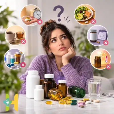 اشتباهات رایج در مصرف مکمل‌ها؛ چرا مکمل‌ها اثر نمی‌کنند؟