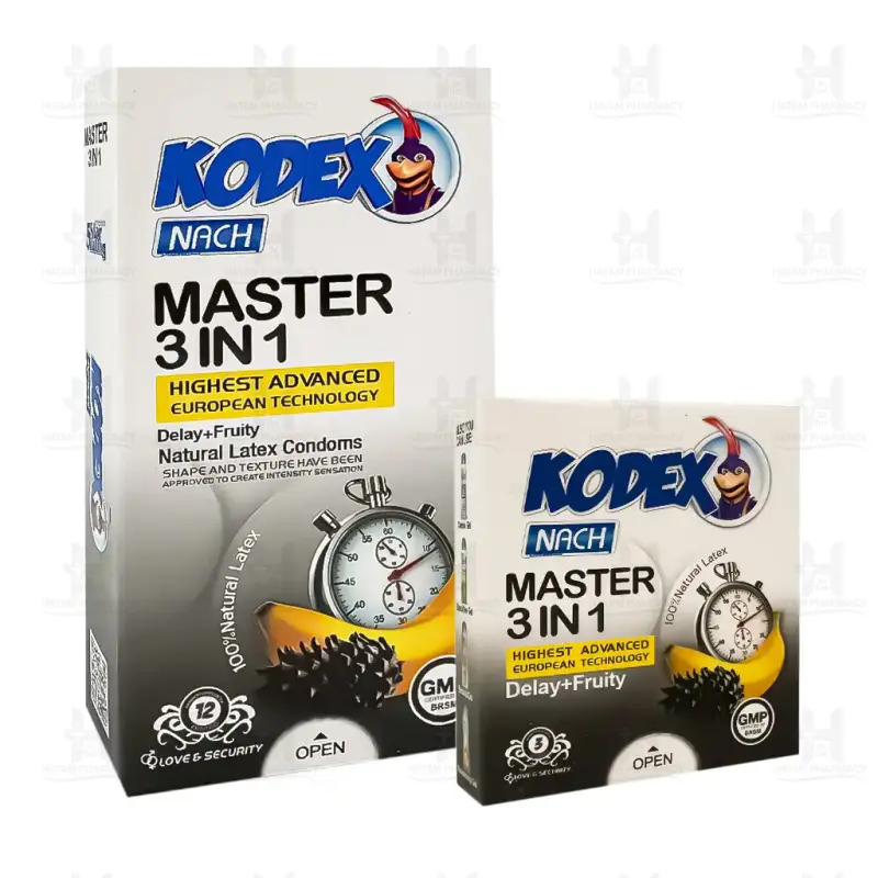 کاندوم تاخیری کدکس مدل Master 3 in 1