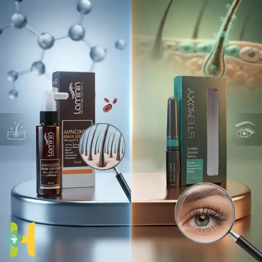 ماینوکسیدیل یا استموکسیدین؟ مقایسه اثر، عوارض و کاربرد برای مو، ابرو و مژه