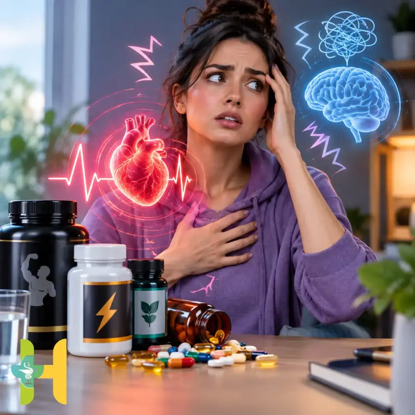 چرا بعضی مکمل‌ها باعث تپش قلب، بی‌قراری و اضطراب می‌شوند؟