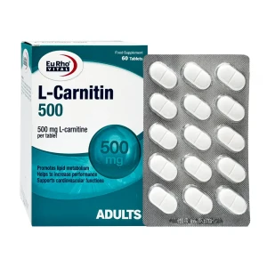 قرص ال کارنیتین 500 میلی گرم یوروویتال 60 عدد