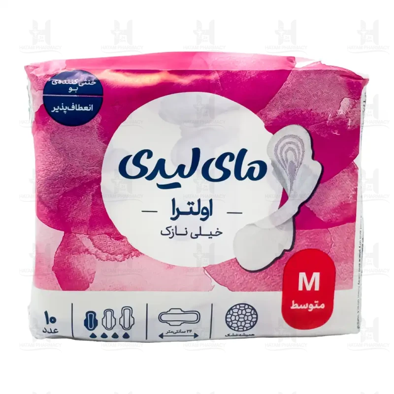 نوار بهداشتی مشبک سایز مدیوم ایرلید مای لیدی 10 عدد