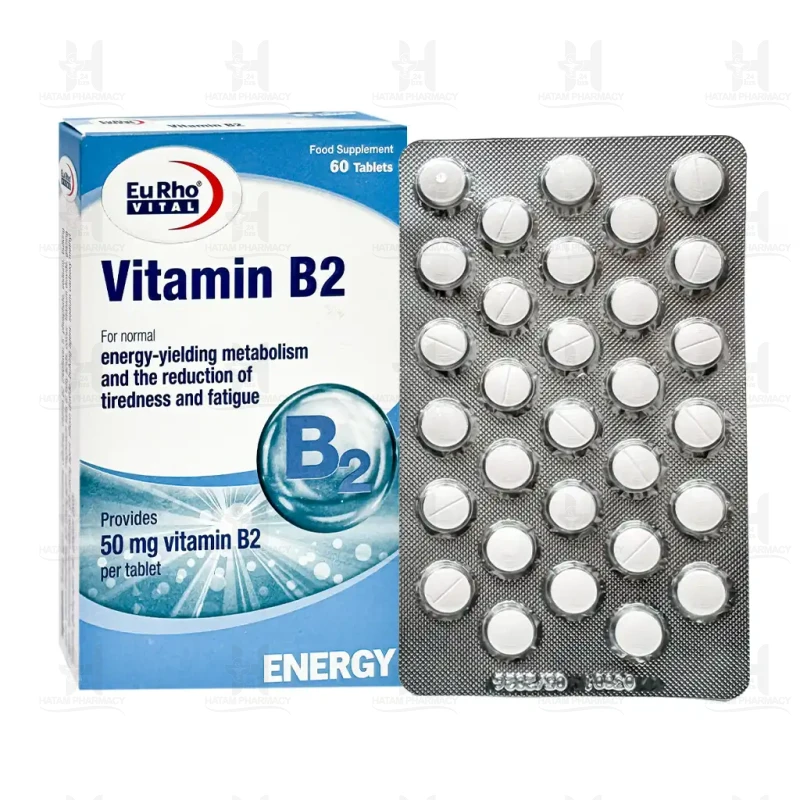قرص ویتامین B2 یوروویتال 60 عدد