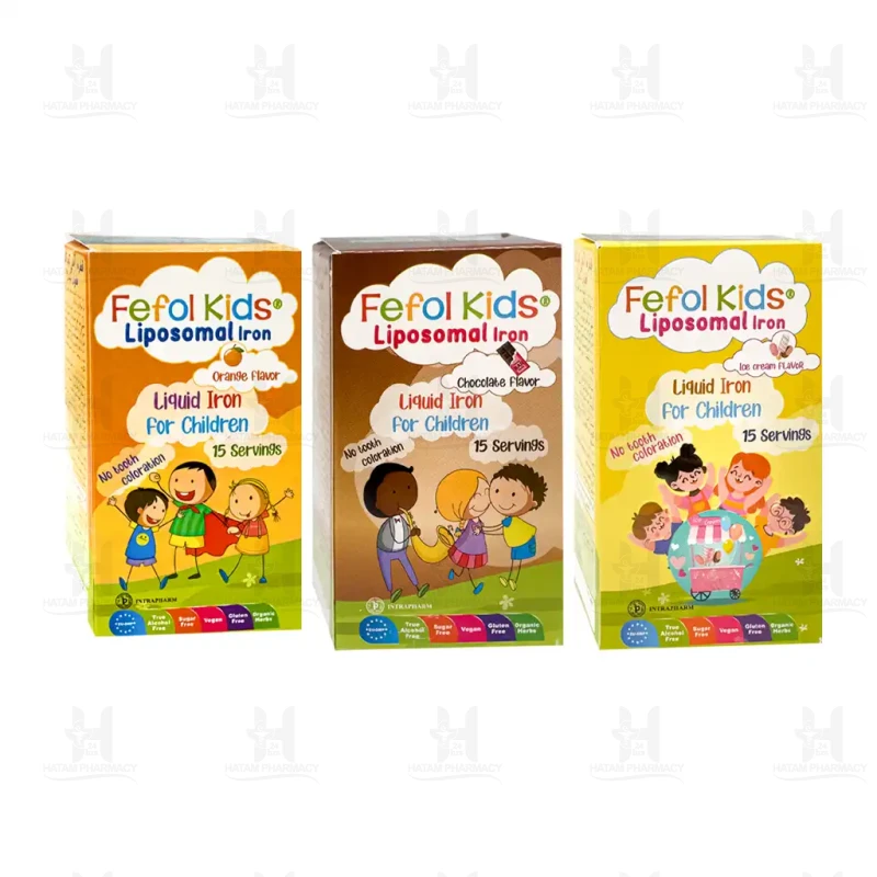 قطره آهن کودکان ففول کیدز اینترافارم 15 میلی لیتر