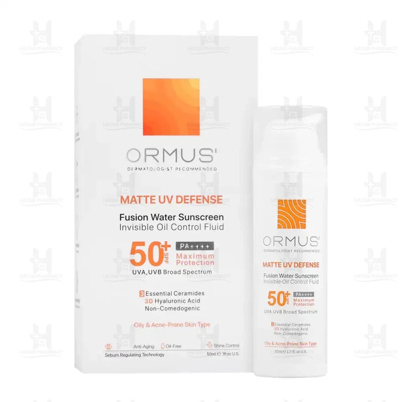 ضد آفتاب اورموس پوست چرب SPF50  حجم 50 میلی لیتر