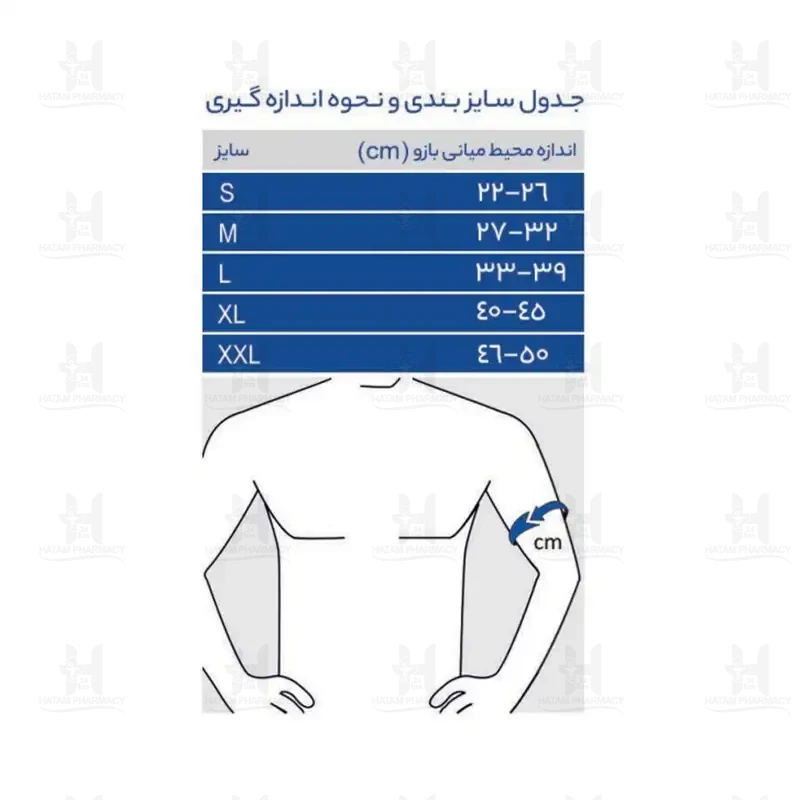 شانه بازوبند نئوپرنی یک طرفه پاک سمن