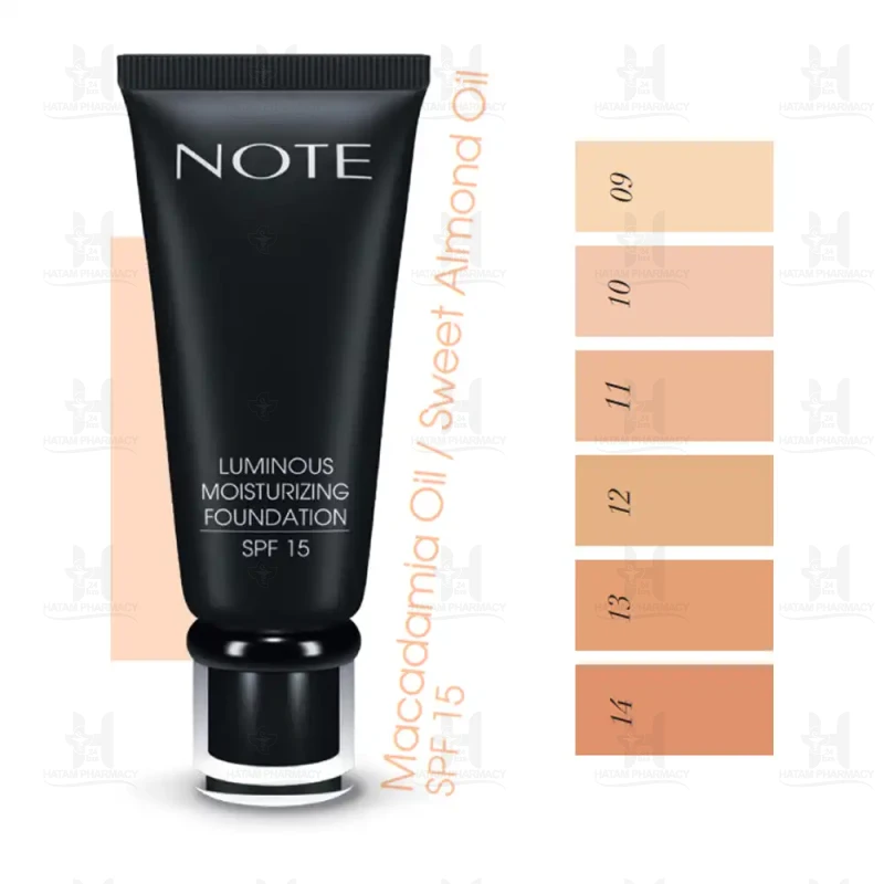 کرم پودر تیوپی نوت سری لومینوس آبرسان 35 میلی لیتر