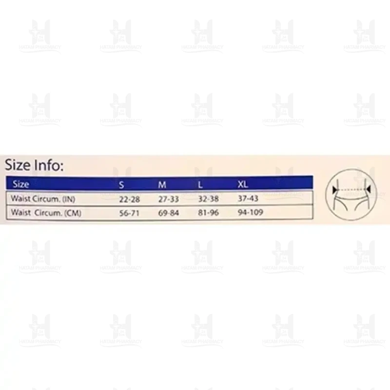کمربند پد دار سایز S  کد 23009 ولکر