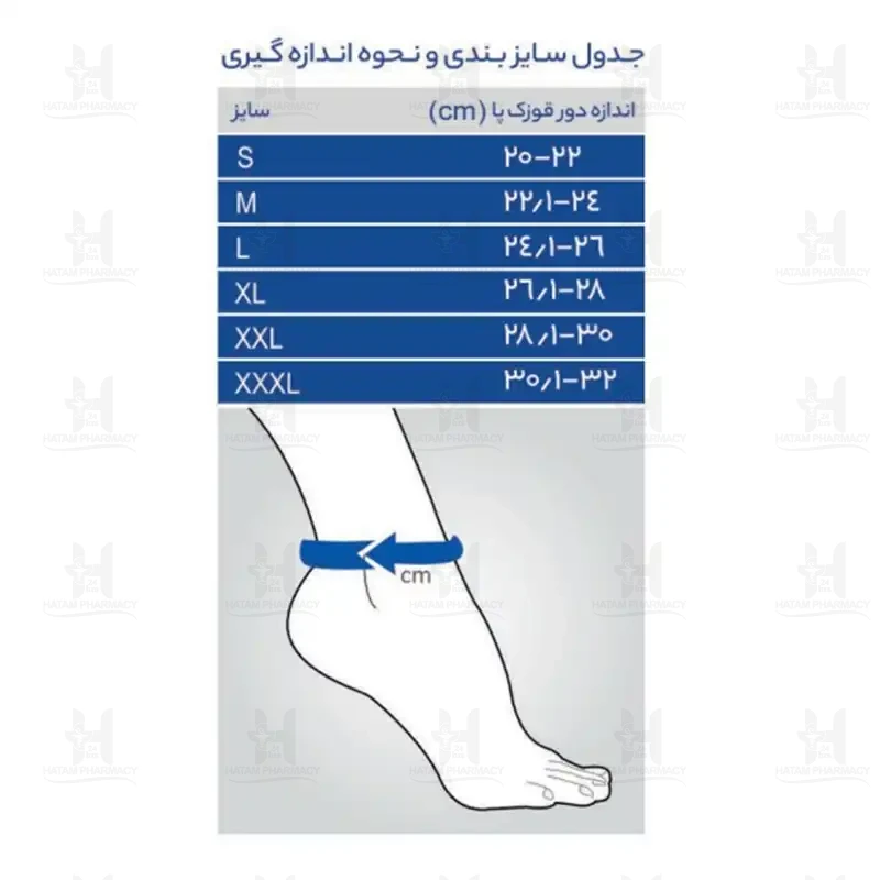 قوزک بند نئوپرنی ساده پاک سمن