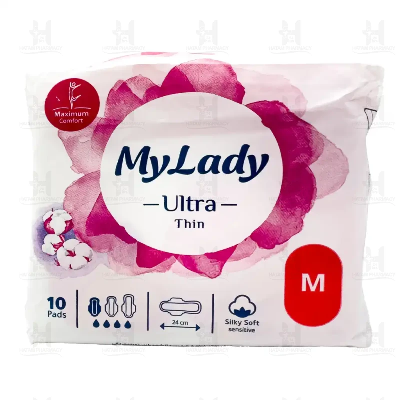 نوار بهداشتی ایرلید سیلکی سافت سایز متوسط مای لیدی 10 عددی