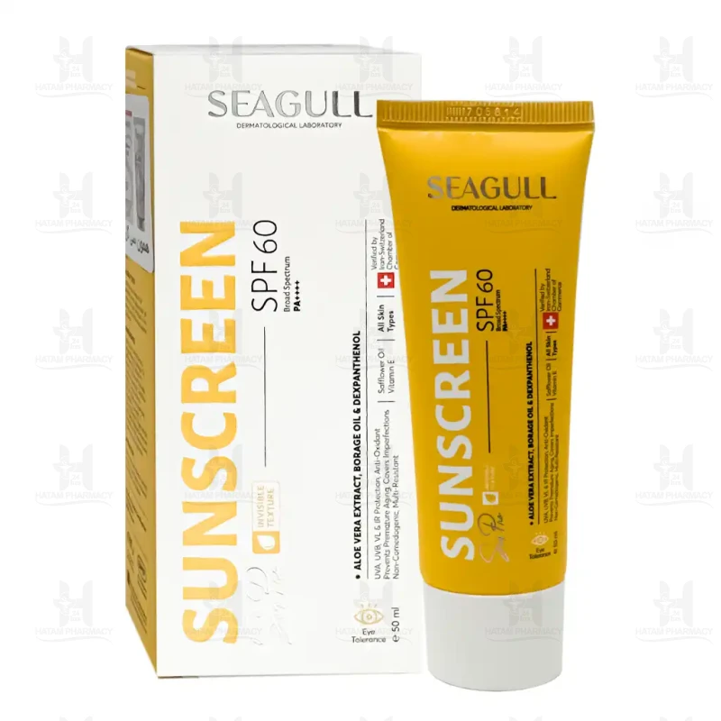 ضد آفتاب بی‌رنگ SPF60 سی گل 50 میلی لیتر