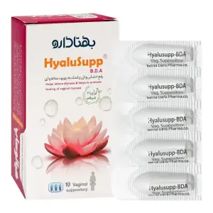 شیاف واژینال هیالوساپ بی دی آ بهتا دارو 10 عدد