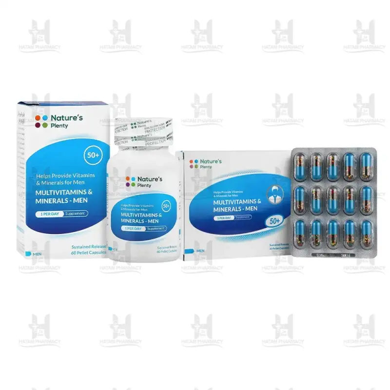 کپسول مولتی ویتامین و مینرال آقایان بالای 50 سال نیچرز پلنتی 30 عددی