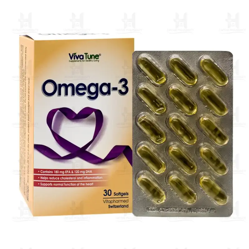 کپسول نرم ژلاتینی امگا 3 ویواتیون بسته 30 عددی
