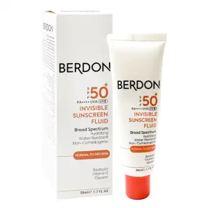 فلوئید ضد آفتاب بی رنگ SPF50 پوست نرمال تا خشک بردون