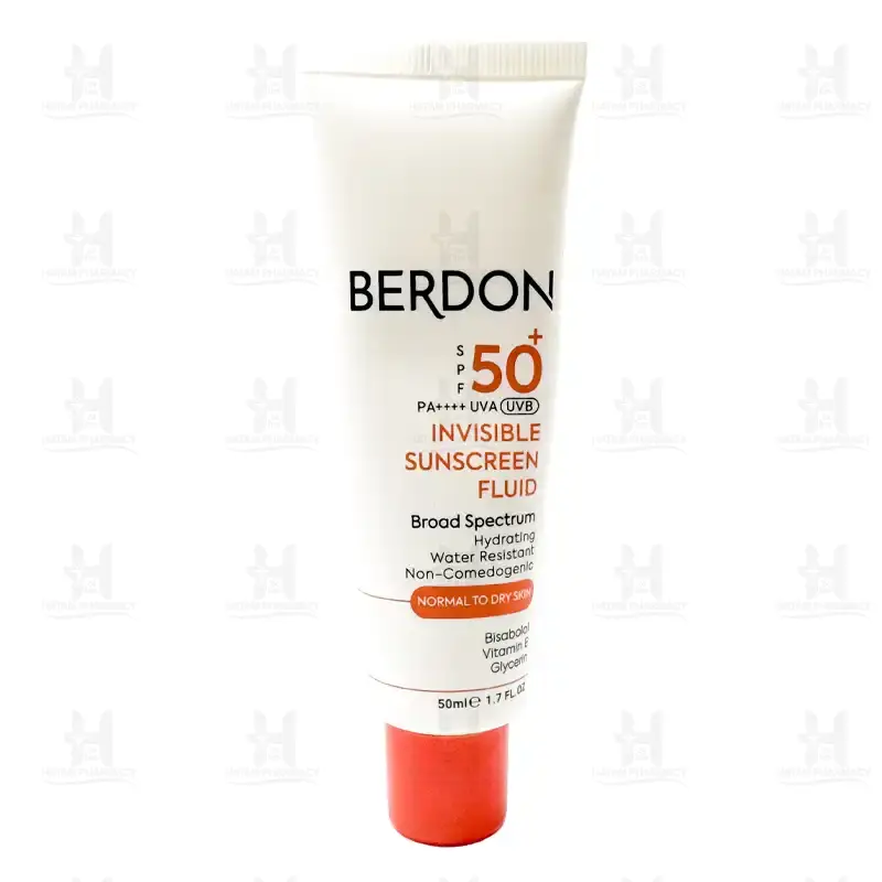 فلوئید ضد آفتاب بی رنگ SPF50 پوست نرمال تا خشک بردون
