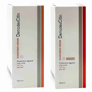 کرم ضد آفتاب پوست چرب SPF50 دمودکسیلین 50 میلی لیتر