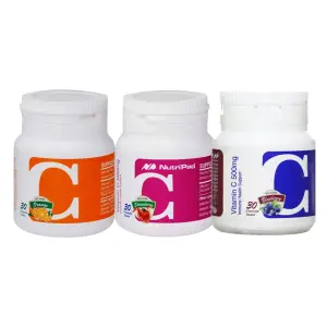 قرص جویدنی ویتامین C 500 میلی گرم نوتری پاد 30 عدد
