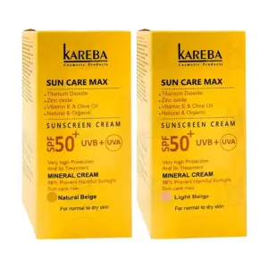 کرم ضد آفتاب پوست خشک SPF 50 کاربا 50 میلی لیتر