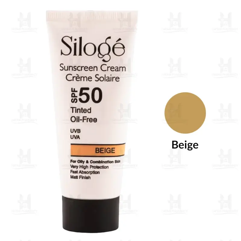 کرم ضد آفتاب پوست مختلط تا چرب SPF50 سیلوژه 40 میلی لیتر