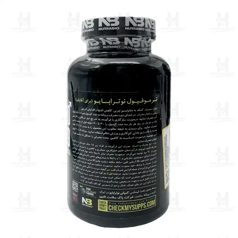 کپسول ترموفیول آقایان نوترابایو 180 عدد