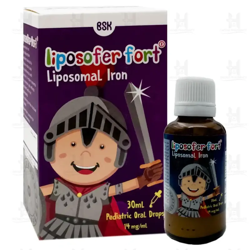 قطره خوراکی آهن لیپوزوفر فورت بی اس کی 30 میلی لیتر