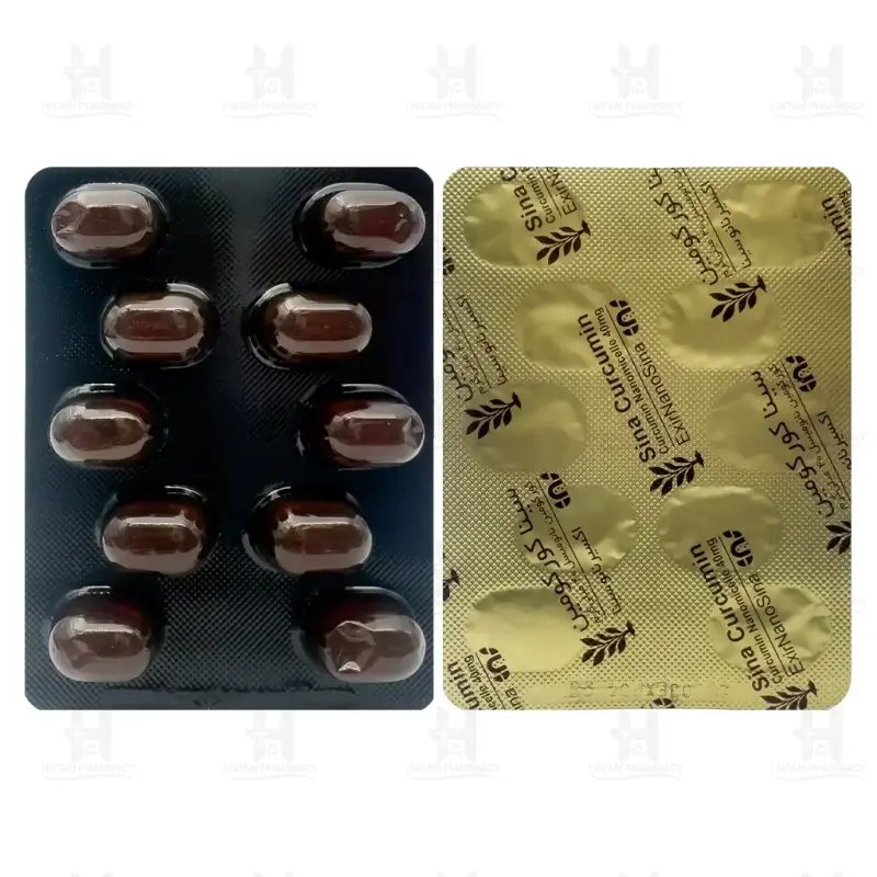کپسول سینا کورکومین 40 میلی گرم اکسیر نانو سینا 50 عدد