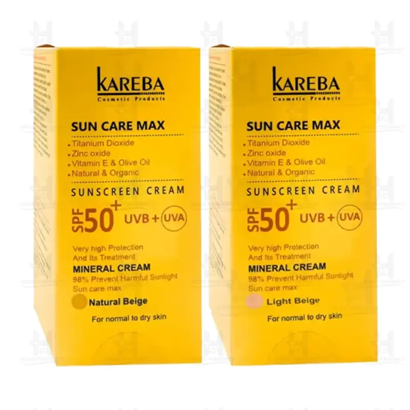 کرم ضد آفتاب پوست خشک SPF 50 کاربا 50 میلی لیتر
