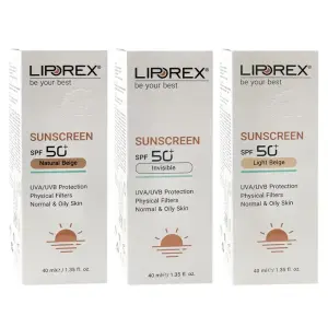 کرم ضد آفتاب SPF50 لیپورکس پوست نرمال تا چرب 40 میلی لیتر