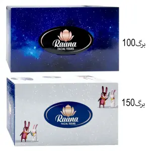 دستمال کاغذی جعبه رعنا دو لایه