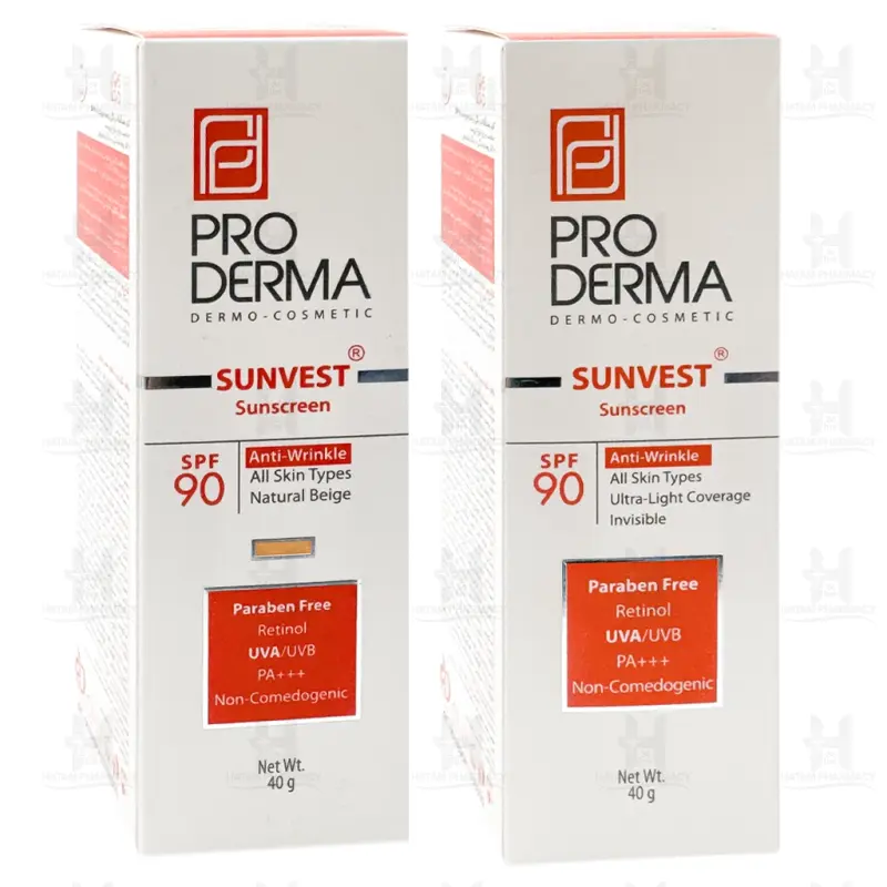 کرم ضد آفتاب و ضد چروک پرودرما SPF90 حجم 40 میلی لیتر