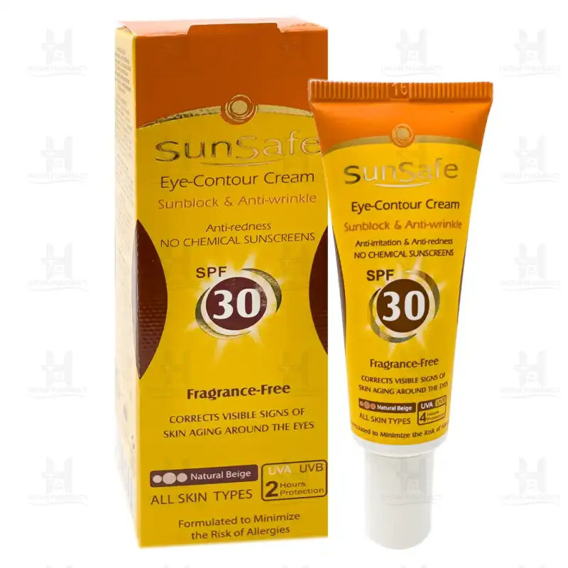 کرم ضد آفتاب رنگی دور چشم SPF30 سان سیف 20 میلی لیتر